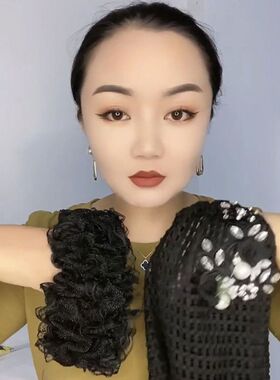收头发绷带头饰简约花边遮白发