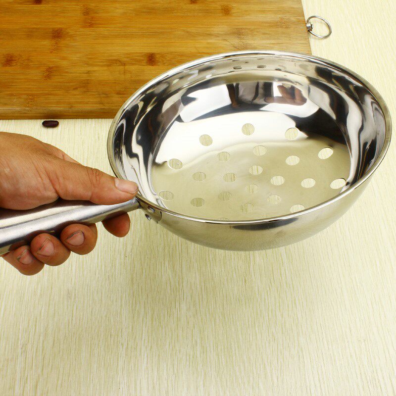 漏子做凉虾鱼工具漏面露勺大孔家用凉虾漏勺漏勺