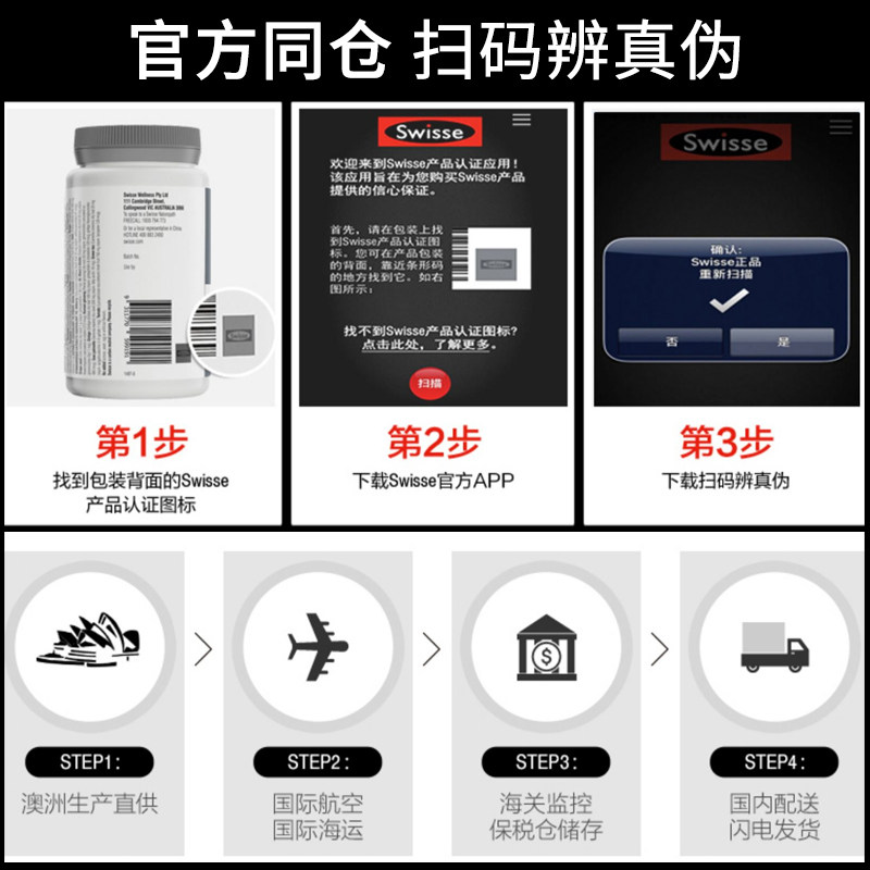 澳洲进口swisse葡萄籽片原提取物 圆圈母婴海外葡萄籽提取物