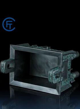 纯铜司母戊鼎摆件送朋友礼品办公室桌面公司开业送礼铜鼎定制礼物