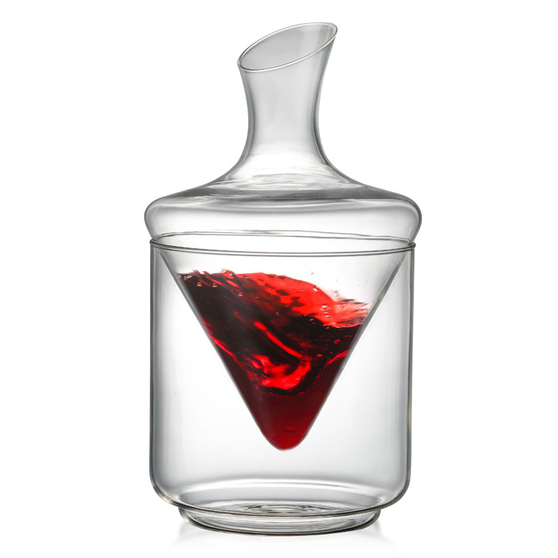 Five Households Ice Bucket Glass Decanter Set