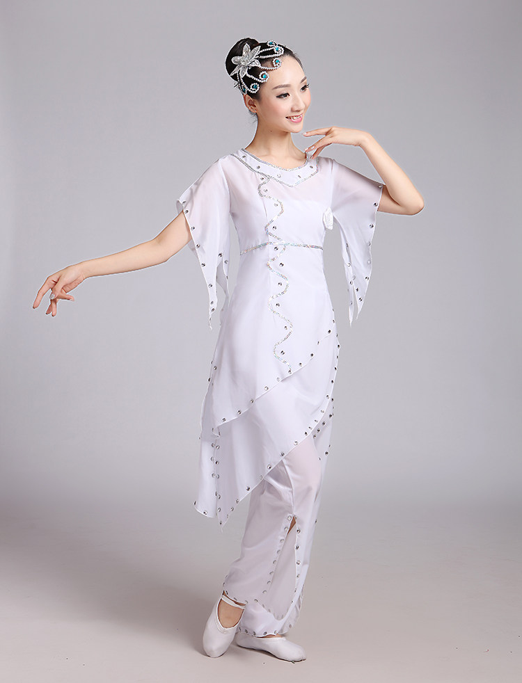 古典雪中梅独舞民族表演服装秧歌服 潮艺街民族服装/舞台装