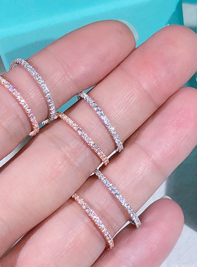 纯银重工微镶电镀真金胖mm指环