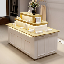 Cosmetics Middle Display Cabinet Ornament Shop Middle Island Shelf Clothing Store Display Case of display stand for display counter