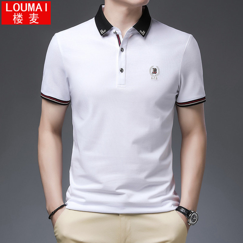 短袖男士本命年红色婚庆夏装polo衫 楼麦T恤