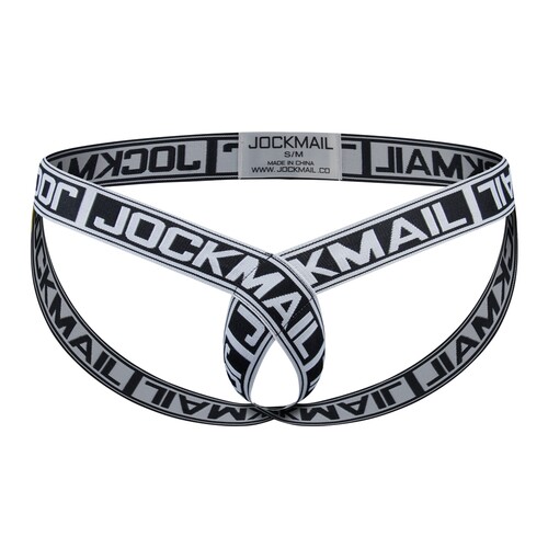 JOCKMAIL男性感t字裤情趣丁字裤高弹力提臀缕空吊环情趣吊环丁字 - 图2