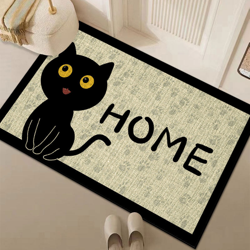 卡通亚麻地垫门垫厨房防滑亚麻地垫进门橡胶脚垫浴室门口吸水垫子,淘宝优惠券,粉丝福利购,淘宝优惠卷