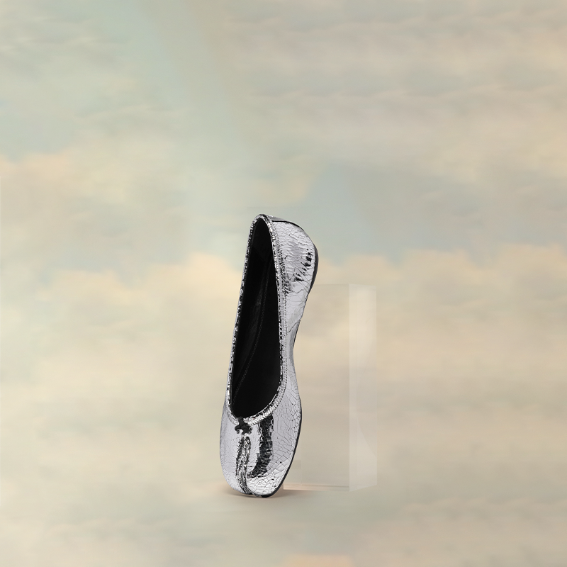 MaisonMargiela马吉拉Tabi分趾破镜系列银芭蕾鞋子平底单鞋皮鞋,淘宝优惠券,粉丝福利购,淘宝优惠卷