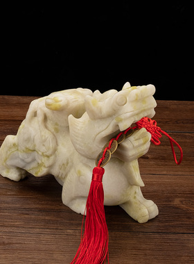 貔貅天然玉石客厅玄关装饰摆设