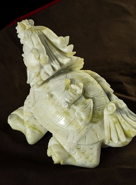 财运中式风玄关办公室摆件龙头龟