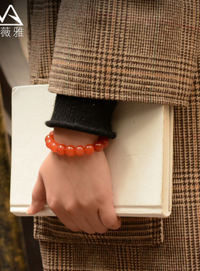 凯萨薇雅男女情侣保山冰红手链