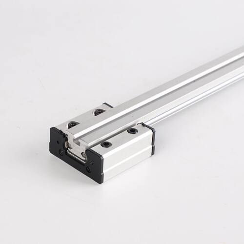 高速外置双轴心直线导轨LGD6-12L60-140滚轮滑块轴承钢光轴铝合金 - 图2