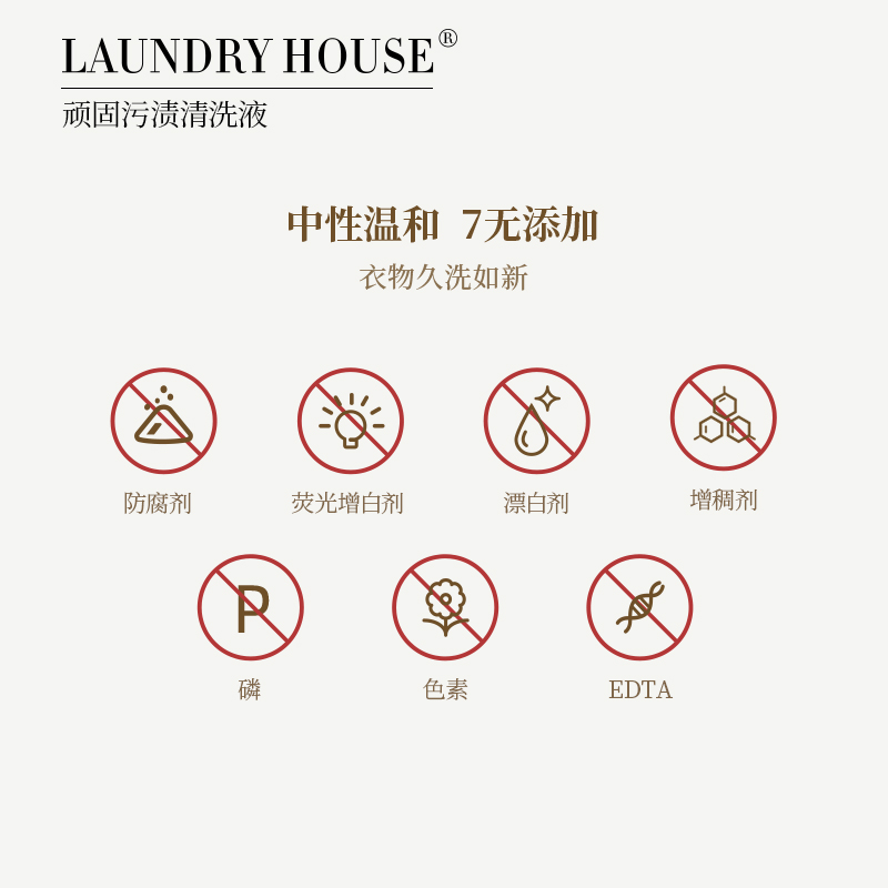 LaundryHouse顽固污渍洗衣液护衣持久留香清洗液去污渍200ml - 图2