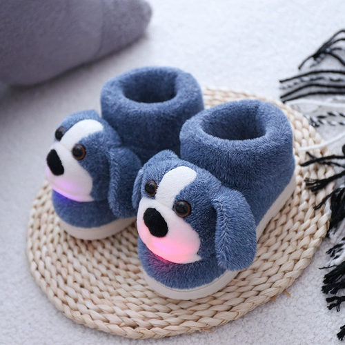 Детские демисезонные удерживающие тепло тапочки для мальчиков, нескользящие туфли, подходит для подростков, семейный стиль, большой размер