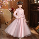 Детское ханьфу, ципао, китайский стиль, осеннее, детская одежда