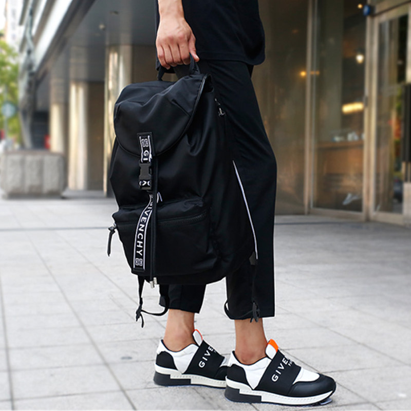 givenchy男女同款新款黑色饰双肩包 美欧汇奢海外男士包袋