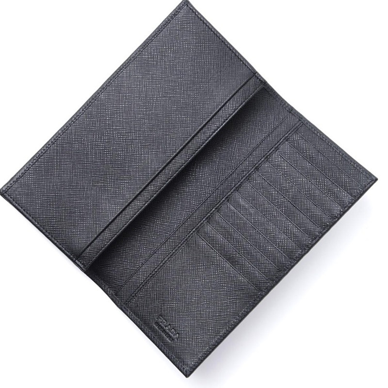 prada /普拉达男士黑色牛皮 美欧汇奢海外钱包