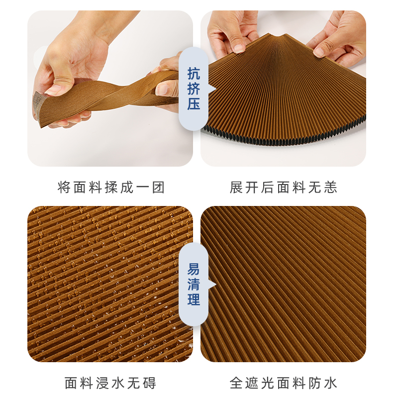 窗户防寒保暖密封隐形窗帘免打孔遮光隔热铝合金折叠推拉式蜂巢帘