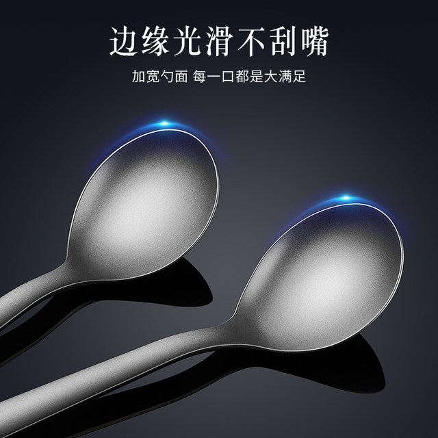 Pure titanium spoon outdoor camping titanium spoon portable tableware
