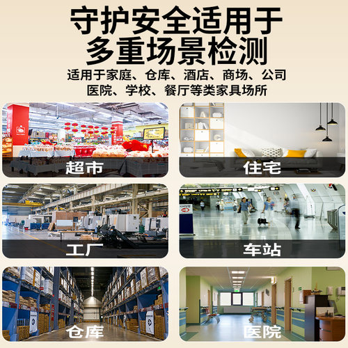 烟雾报警器家用3c认证厨房火灾烟感应报警器警报器消防专用烟感器 - 图3