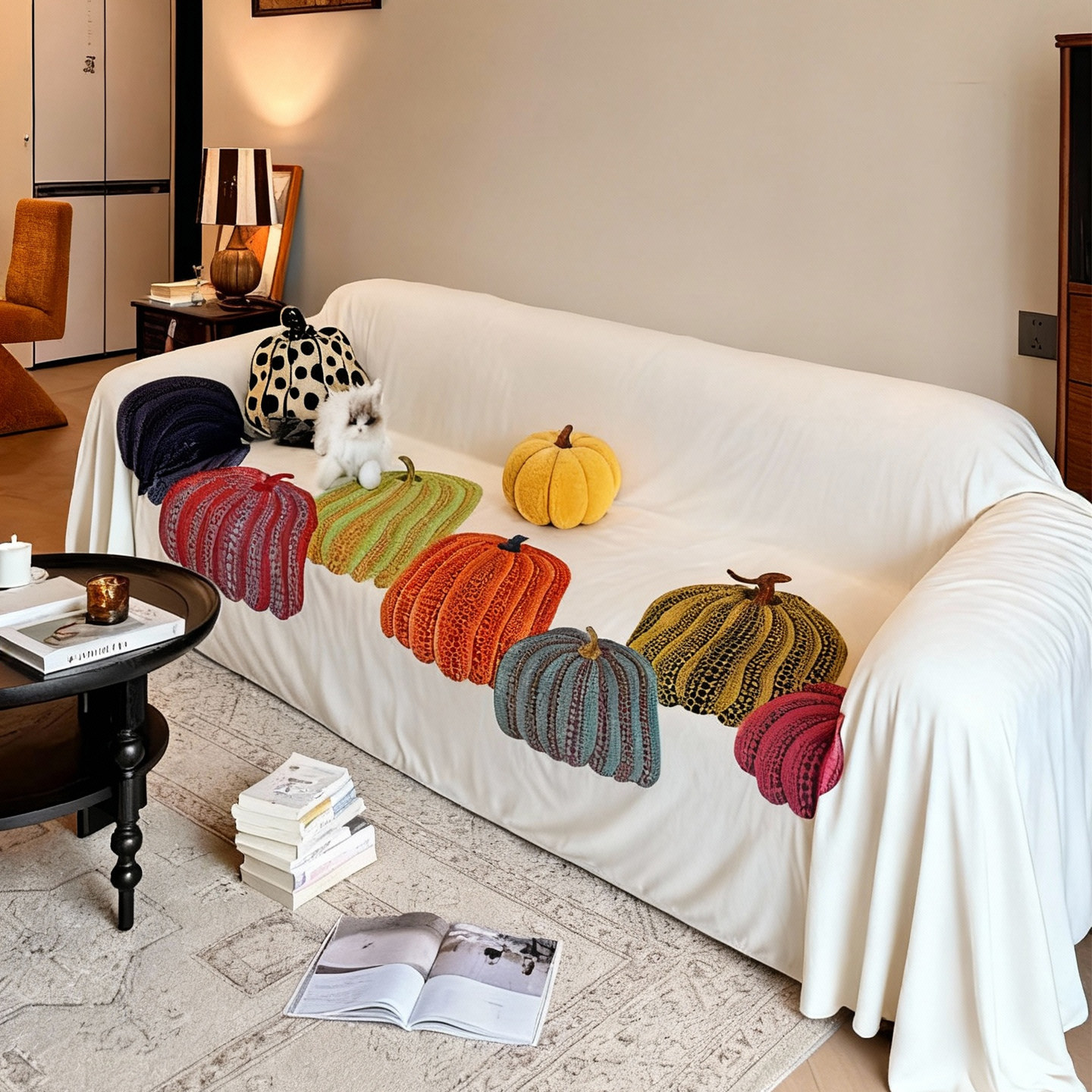 毛绒沙发盖布轻奢高级感现代毯子真皮沙发垫冬加厚防滑新款沙发巾