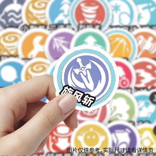 103张蛋仔派对技能图标贴纸卡通表情游戏周边装饰行李箱防水贴画 - 图2