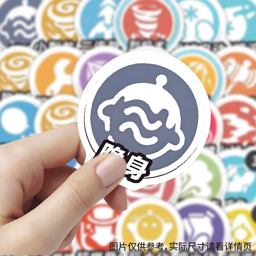 103张蛋仔派对技能图标贴纸卡通表情游戏周边装饰行李箱防水贴画 - 图3