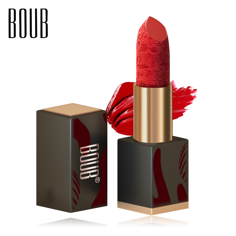 boub旗舰店boub乐章口红小众品牌红棕色口红女学生款牛血色口红大牌正品唇膏3