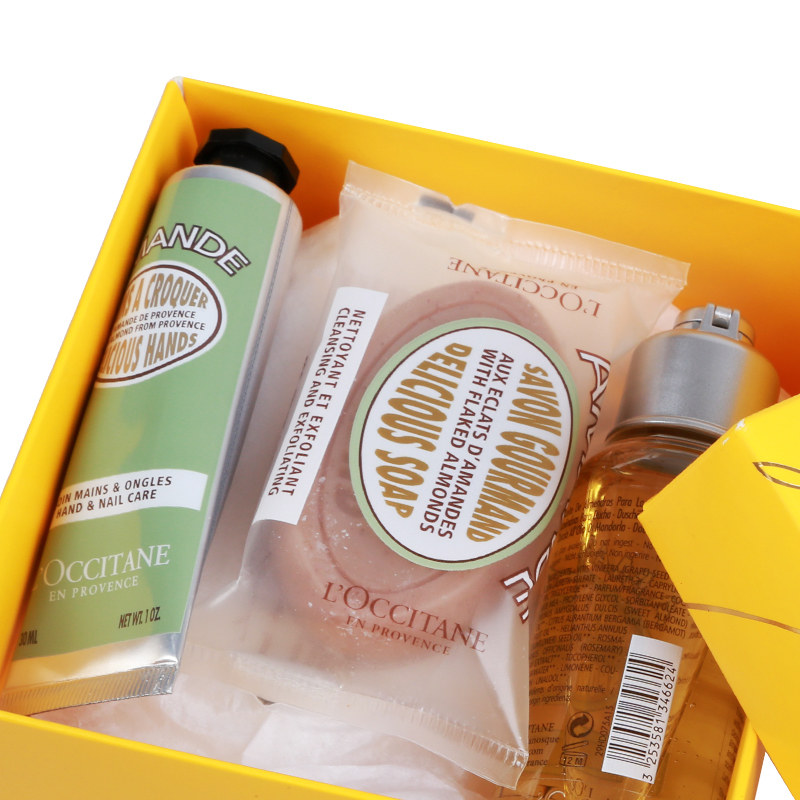 欧舒丹杏仁套装礼盒沐浴油小样香皂 VitaBeauty个护海外护手霜