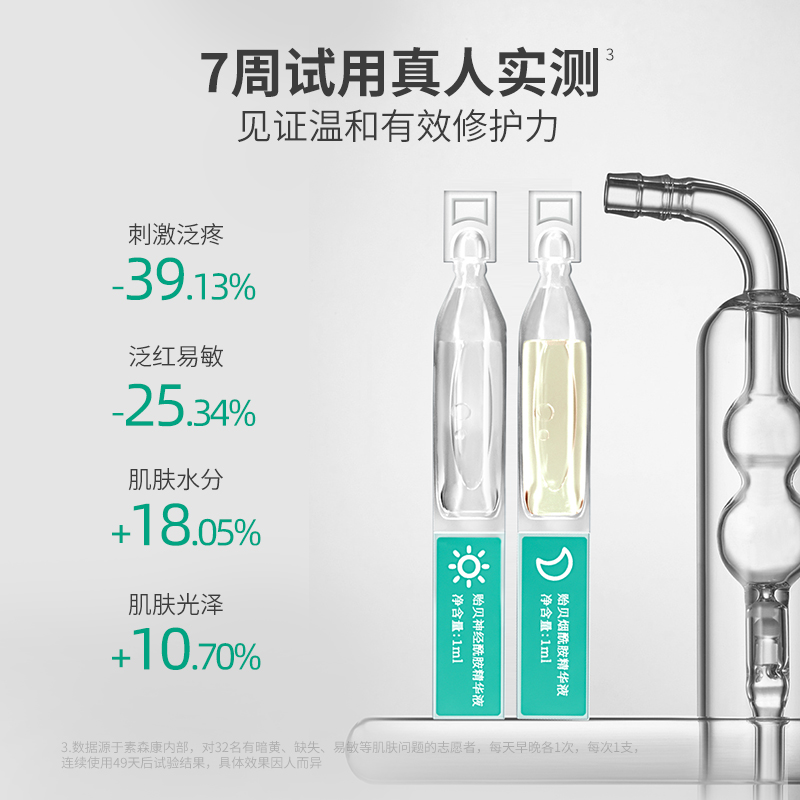 素森康贻贝嫩肤次抛精华烟酰胺神经酰胺修护补水提亮肤色改善暗沉