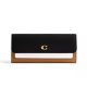 COACH long wallet 3-fold genuine leather Mila