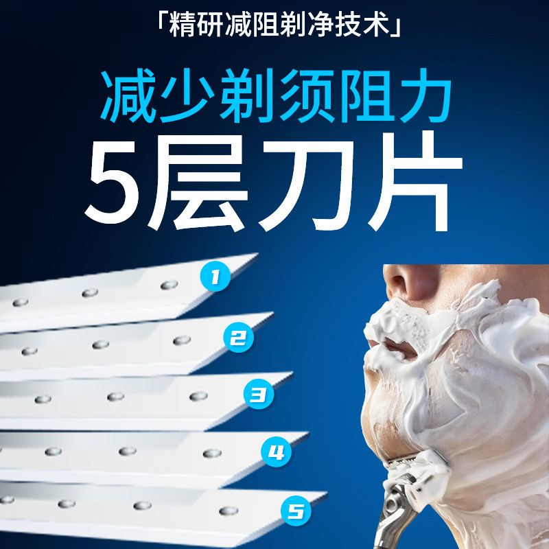 吉列锋隐致顺引力盒手动剃须刀锋速5刀片男士刮脸刮胡刀礼盒,淘宝优惠券,粉丝福利购,淘宝优惠卷