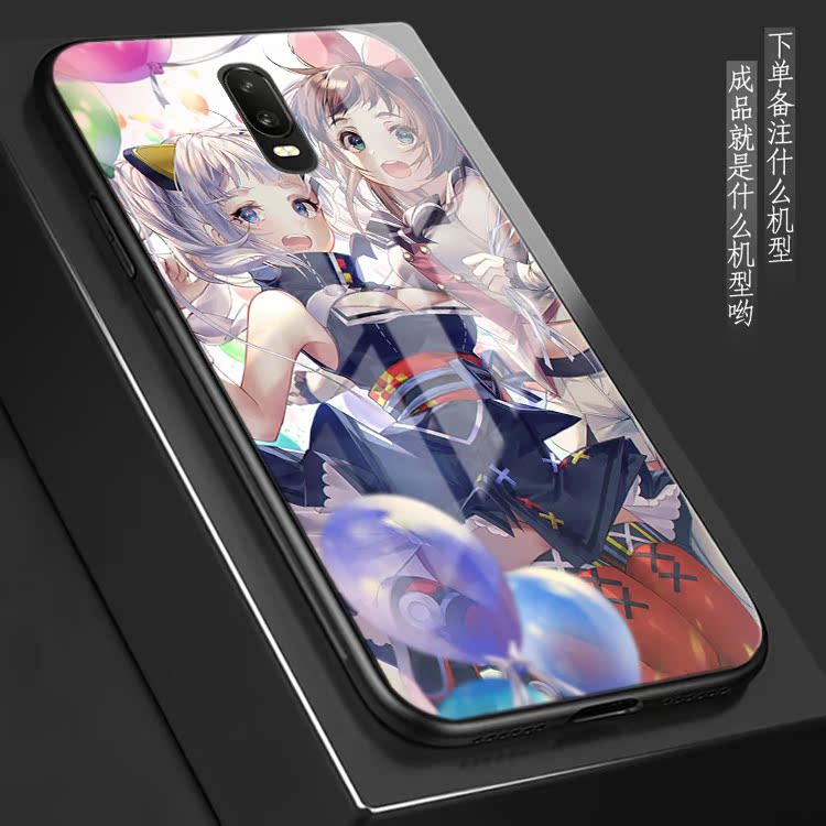 Vtuber 辉夜月适用oppor17pro r11 r9splus玻璃reno4 3手机壳定制 - 图3