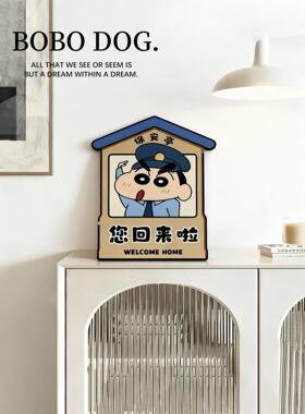 欢迎回家门口玄关装饰摆件高级感入户进门口客厅电视鞋柜台面饰品