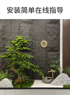 仿真雪浪石玻璃钢户外造景