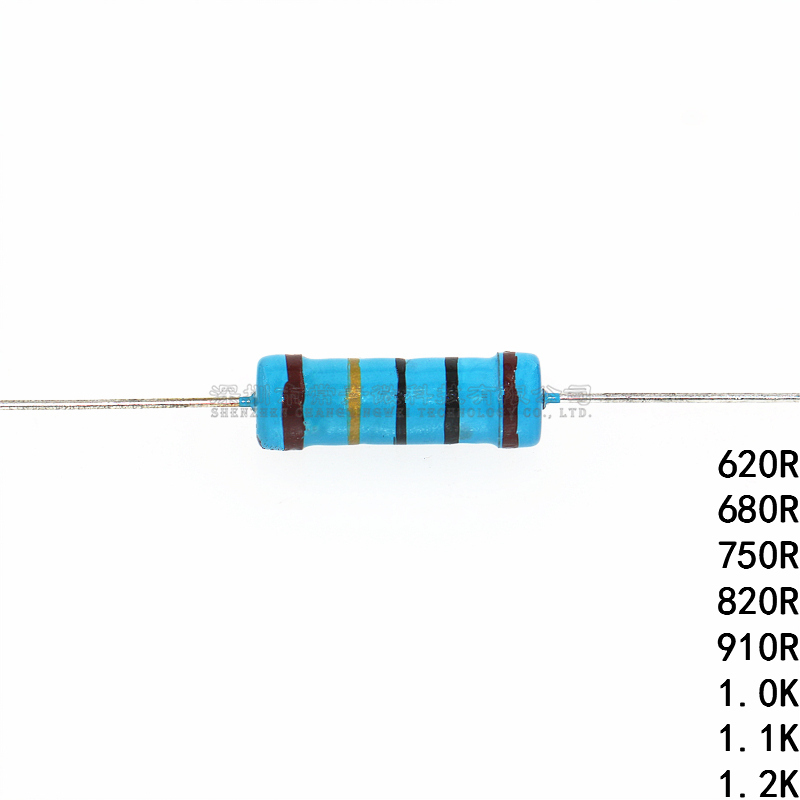 插直金属膜电阻3W 620R/680R/750R/820R/910R/1K/1.1K/1.2K直插1% - 图3