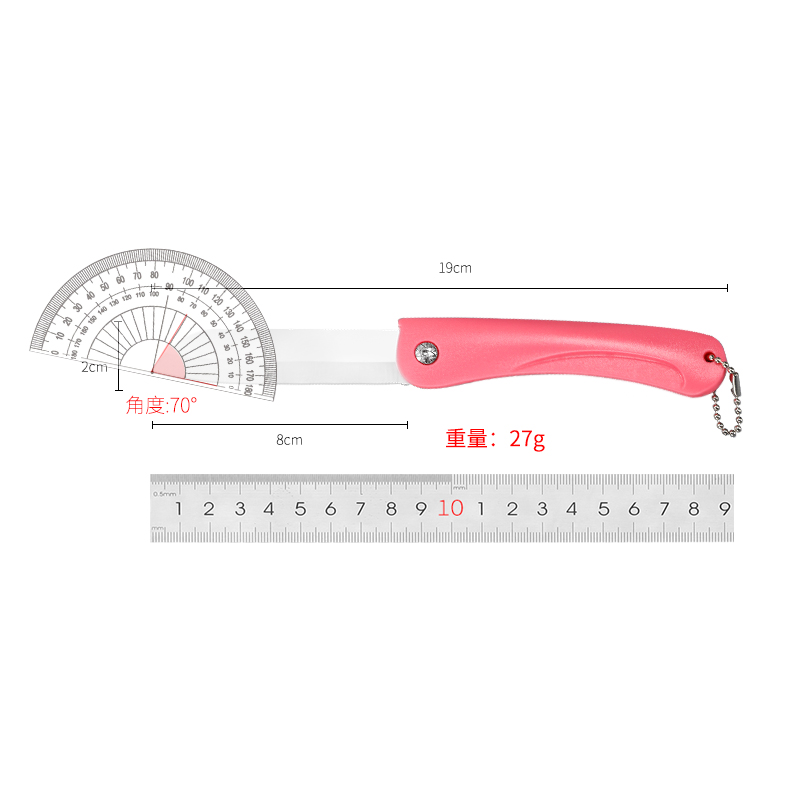 水果刀家用陶瓷折叠瓜果刀削皮器便携随身削皮刀学生宿舍用小刀具 - 图2