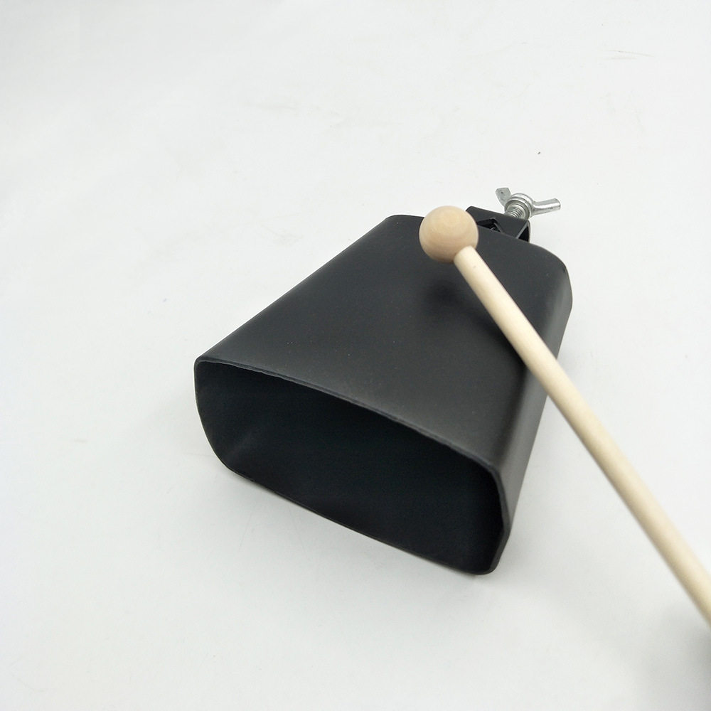 打击乐架子鼓配件黑色金属牛铃乐队练习伴奏4寸5寸6寸7寸8寸牛玲