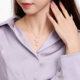 Birthday gift Zhou Taisheng wisteria flower pearl sterling silver