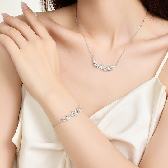 Zhou Taisheng wisteria flower silver bracelet