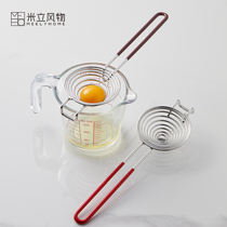 Milap Wind stainless steel Egg Yolk Separator Egg egg Egg White Egg White Egg White Egg Liquid Filtration Theorizer