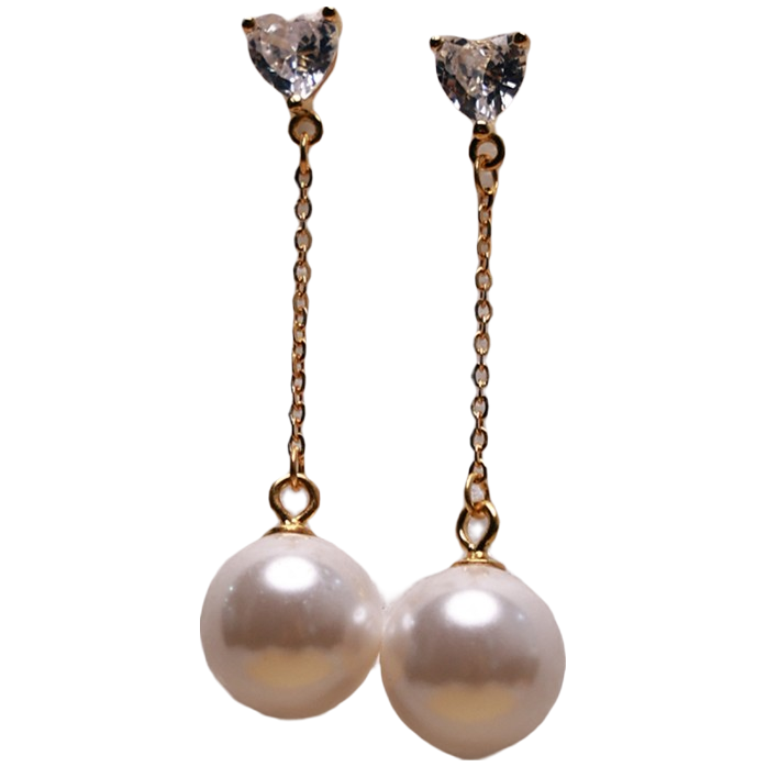 真多麻灰珠爱心锆石耳钉轻奢长款简约,淘宝优惠券,粉丝福利购,淘宝优惠卷