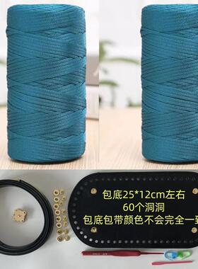 叶子手工钩织加大托特包菜