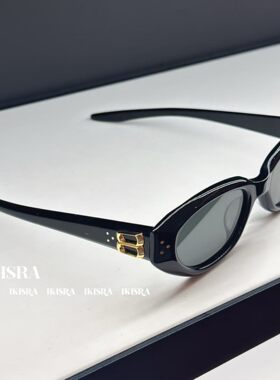 金属架椭圆猫眼墨镜男女通用