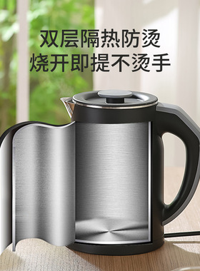 110V美国日本烧水壶恒温不锈钢电