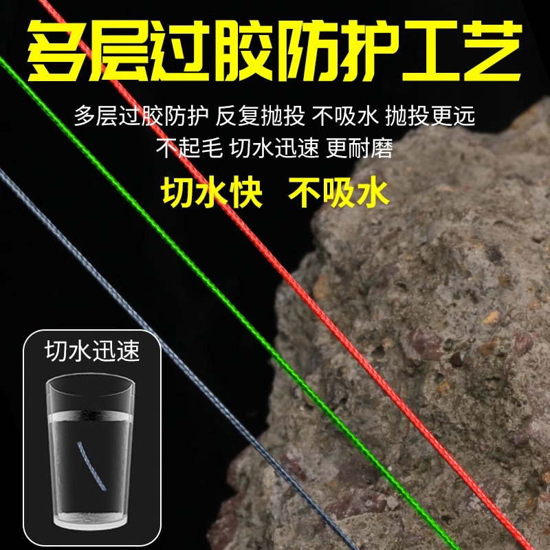 进口高端pe线正品路亚专用远投耐磨大力马鱼线主线超顺滑超强拉力 - 图2