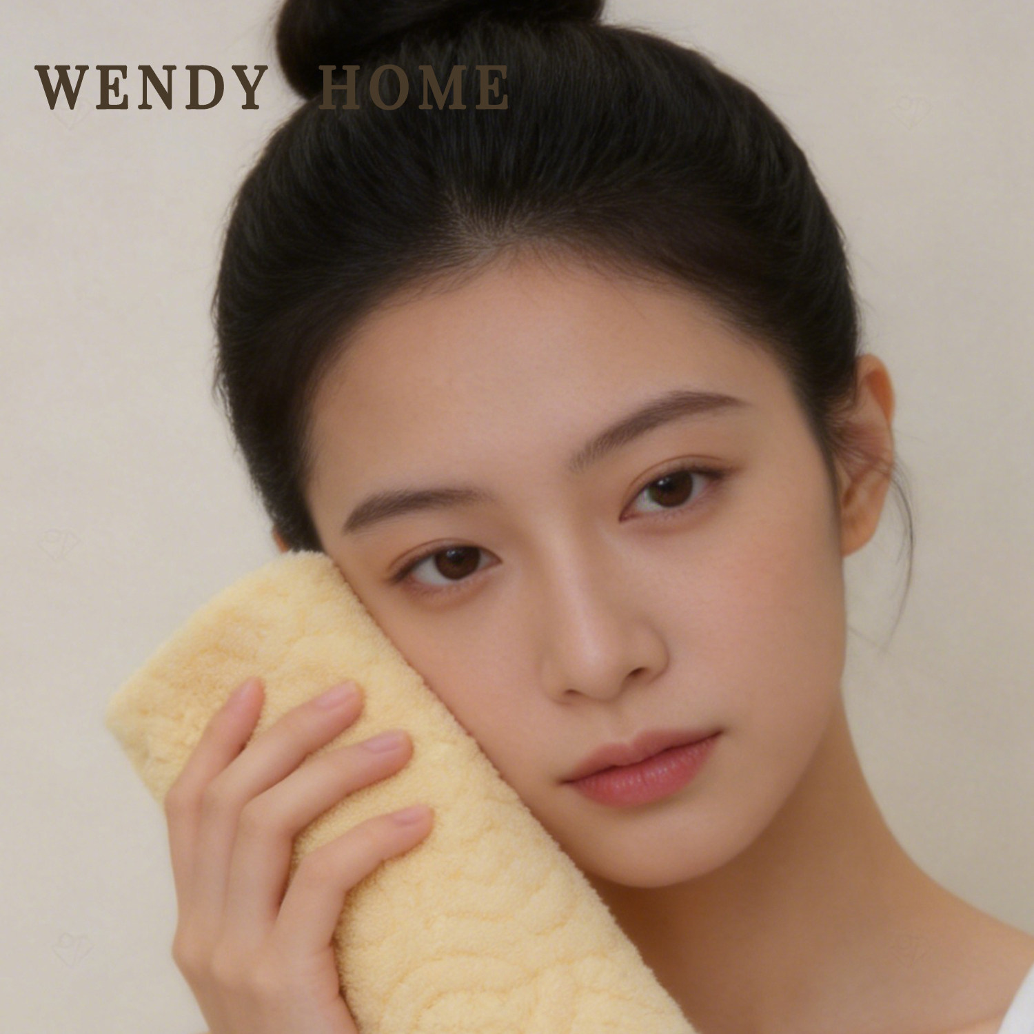 【温迪】WENDY软云绒毛巾10A抗菌面巾吸水A类家用洗脸手巾擦头发
