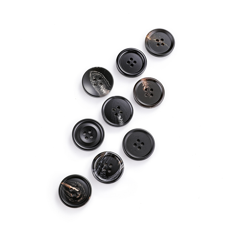 黑色大衣纽扣圆形风衣外套男西装裤扣女士百搭西裤子衣服西服扣子 - 图2