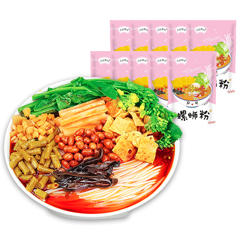 只投螺碗螺蛳粉320g*10袋广西柳州特产水煮螺蛳粉螺丝粉夜宵网红