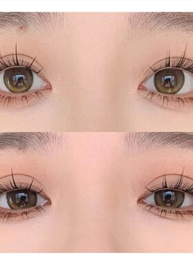 妈生感毛流凌乱下睫毛透明梗自然